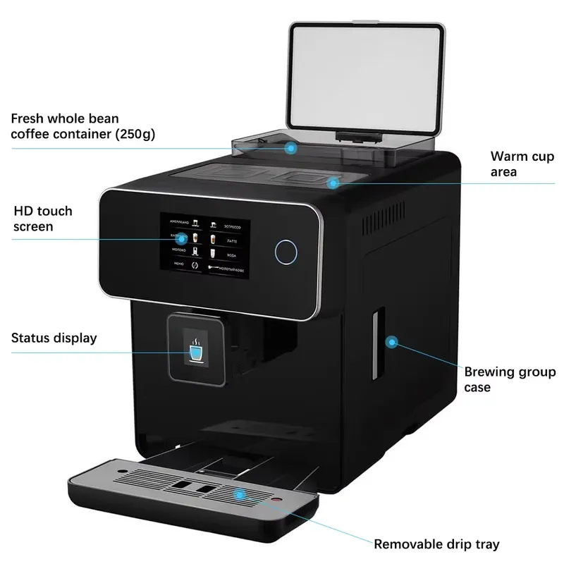 Smart Home Design - voor. Italiaans espresso koffiezetapparaat, commercieel, slim,