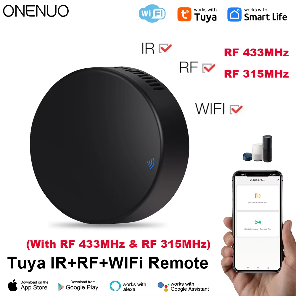 Smart Home Setup - Tuya WiFi RF IR-afstandsbediening 433 MHz