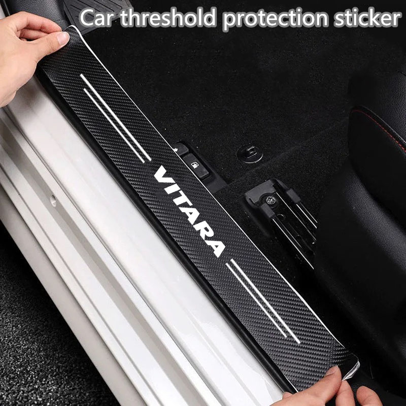Smart Home Logo - Koolstofvezel Autosticker Diy Pasta Beschermer Strip
