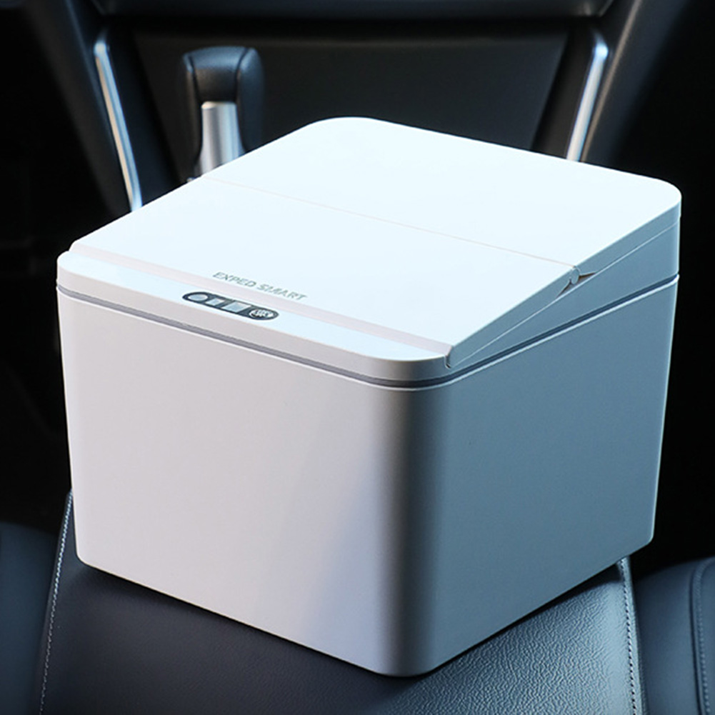 Smart Home Junkie - Desktop-prullenbak met elektrische sensor, draagbare automatische
