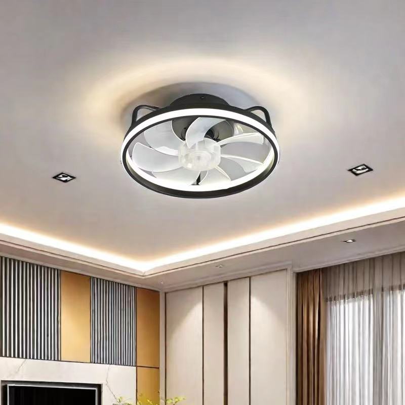 Smart Home Ventilation System - 55W Plafondventilator met licht, LED-plafondventilator met