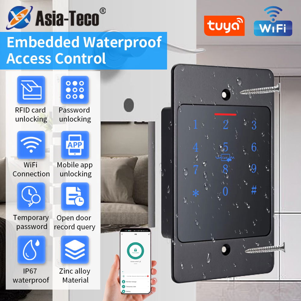 Smart Home Keyboard - WiFi Tuya Smart Deurslot Toegangscontrole met