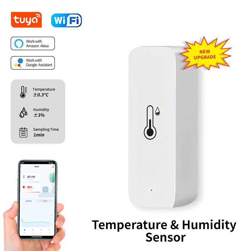 Smart Home Design - Tuya WiFi temperatuur- en vochtigheidssensor Indoor
