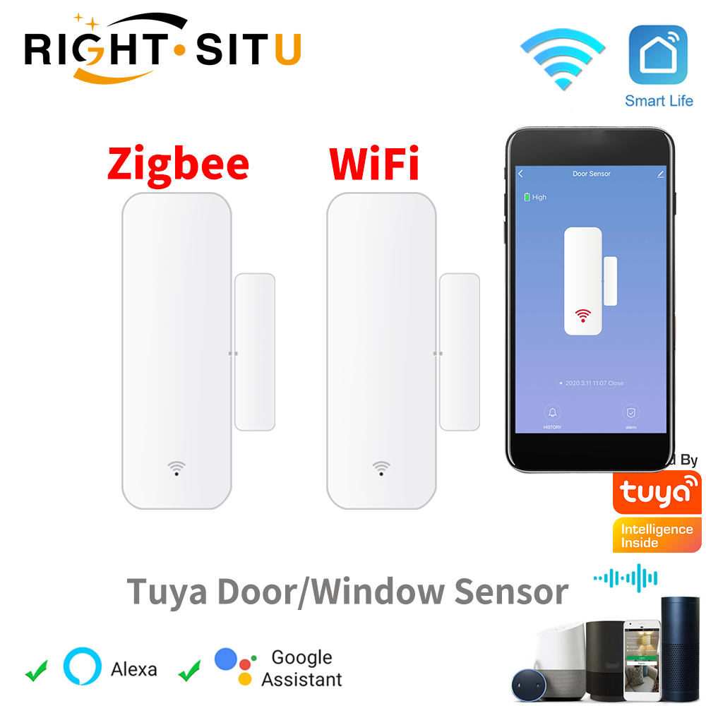 Smart Home Solution - Tuya WiFi Zigbee Deur- en raamsensor