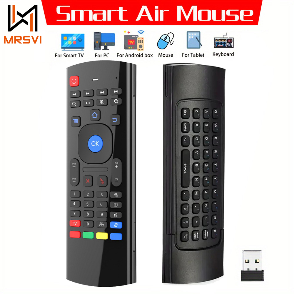 Smart Home Keyboard - Air Mouse Draadloze Mini-toetsenbord Afstandsbediening MX3