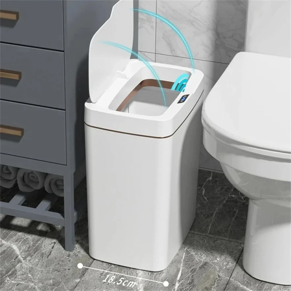 Smart Home Junkie - Slimme Badkamer Prullenbak Automatische Zakken Elektronische