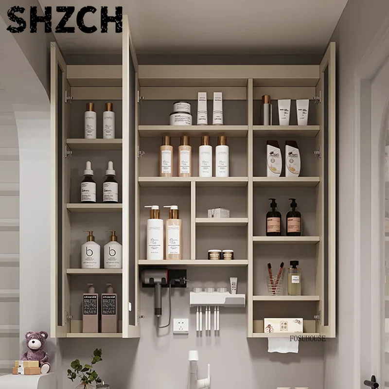 Smart Home Design - Moderne, verdikte badkamerspiegel met geïntegreerde slimme