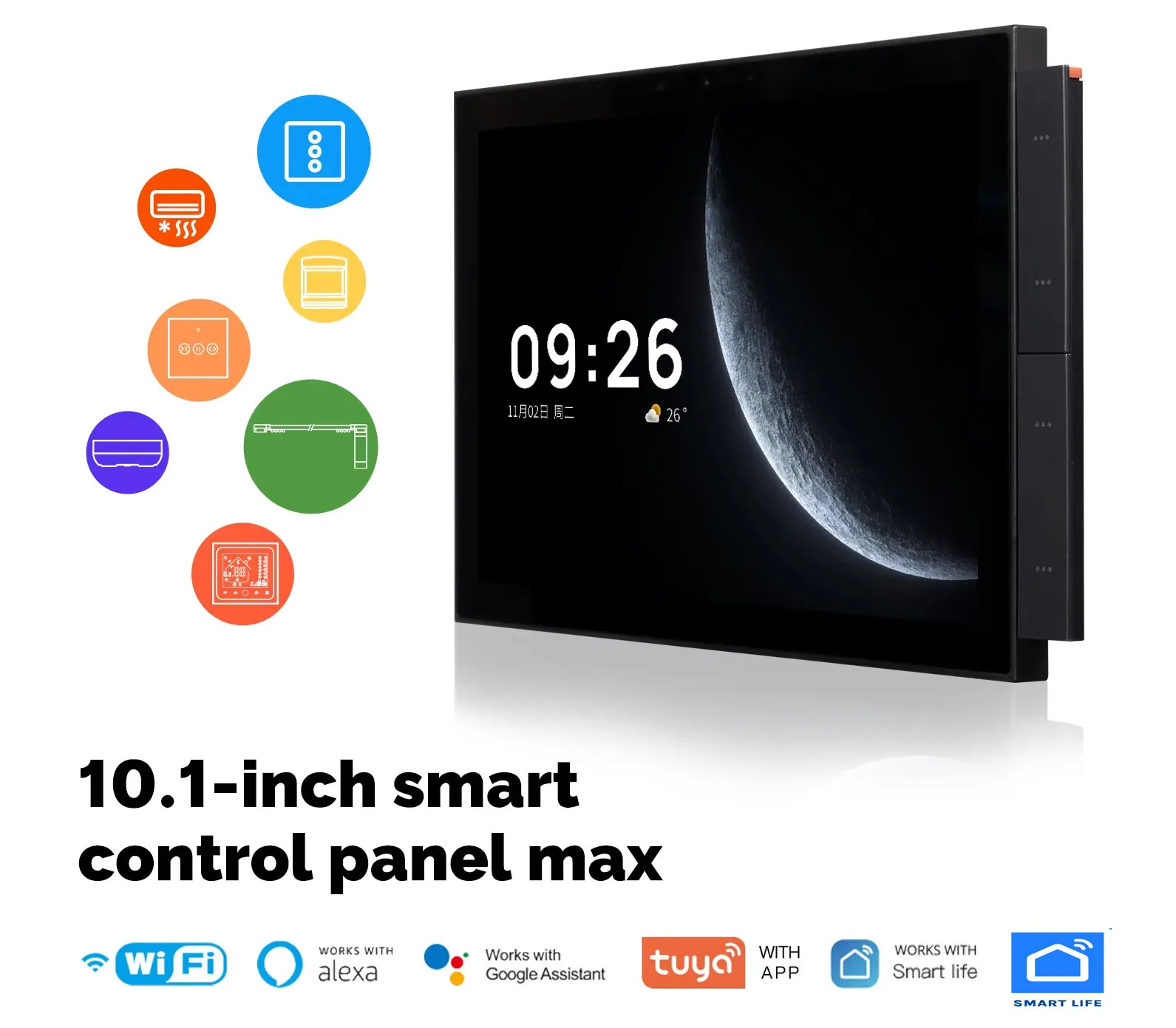Smart Home Knx - Digitaal scherm Touch Smart WiFi 10A