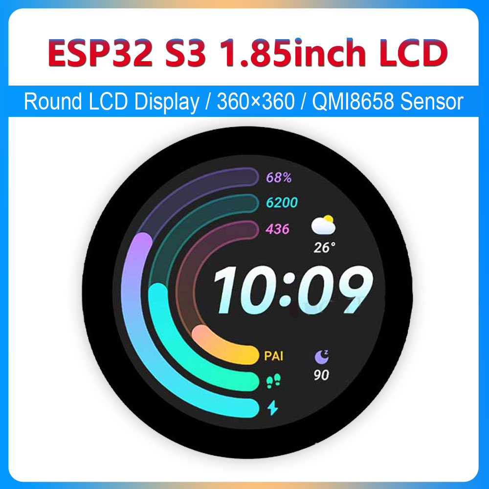 Smart Home Arduino - Esp32 S3 1.85 Inch Rond LCD-Scherm