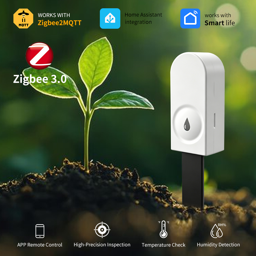 Smart Home Setup - Slimme Zigbee 3.0 Bodemtester Vochtigheids- en