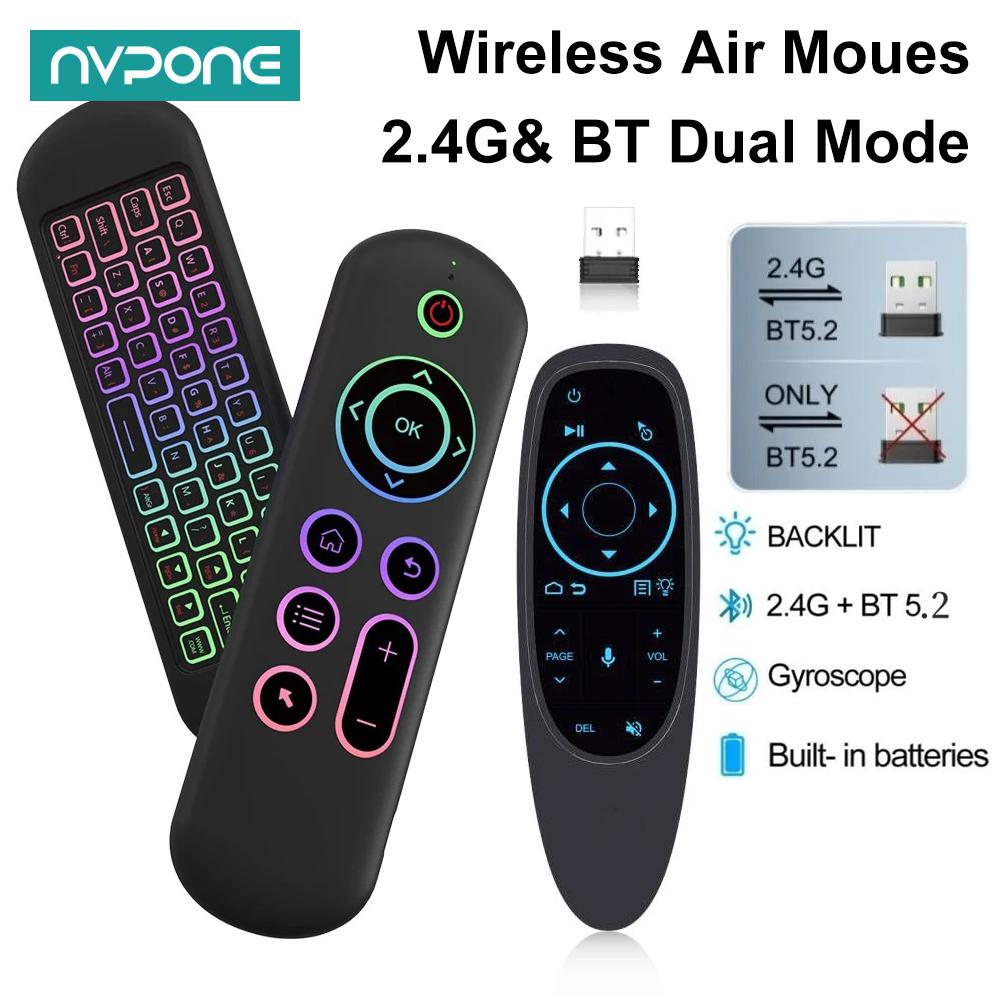 Smart Home Keyboard - Afstandsbediening Air Mouse Voice Gyroscoop 7-kleuren
