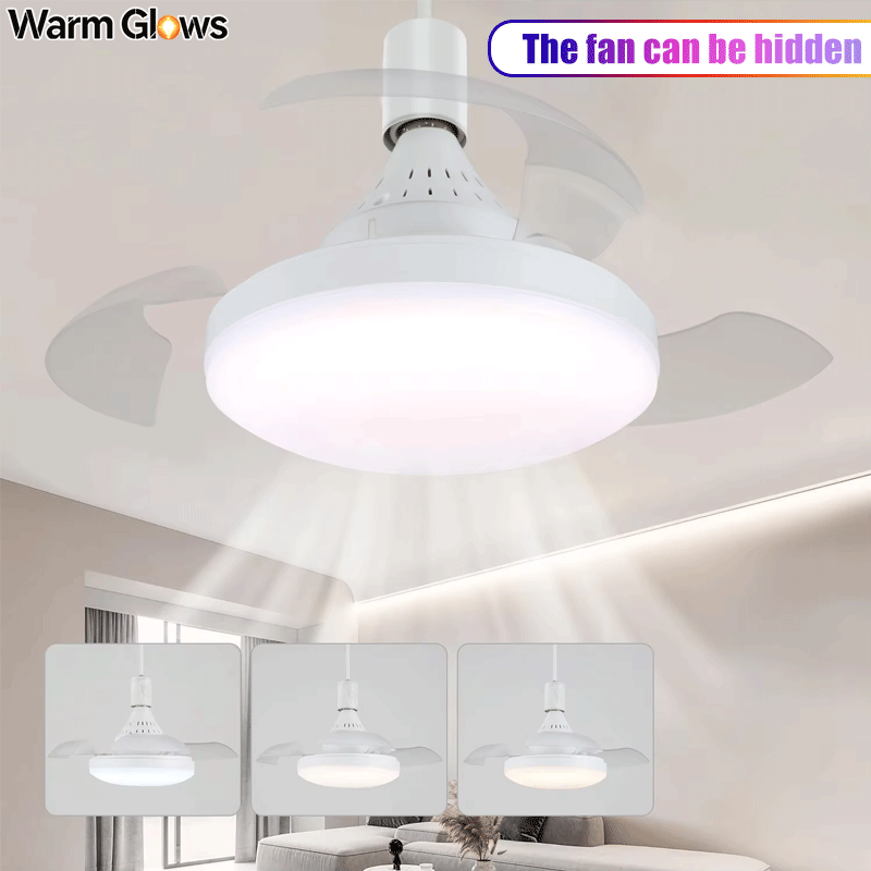 Smart Home Ventilation System - Plafondventilator met verlichting en afstandsbediening, verborgen