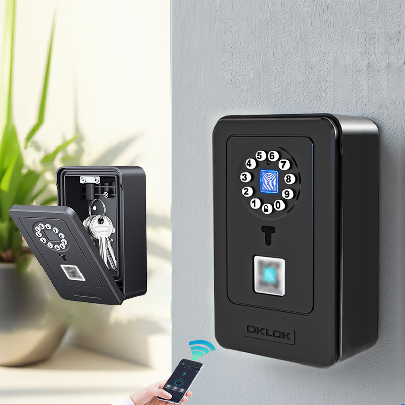 Smart Home Design - Intelligent hangslot Hangontwerp Wachtwoordopslag Opbergkoffer Thuisvingerafdruksafe