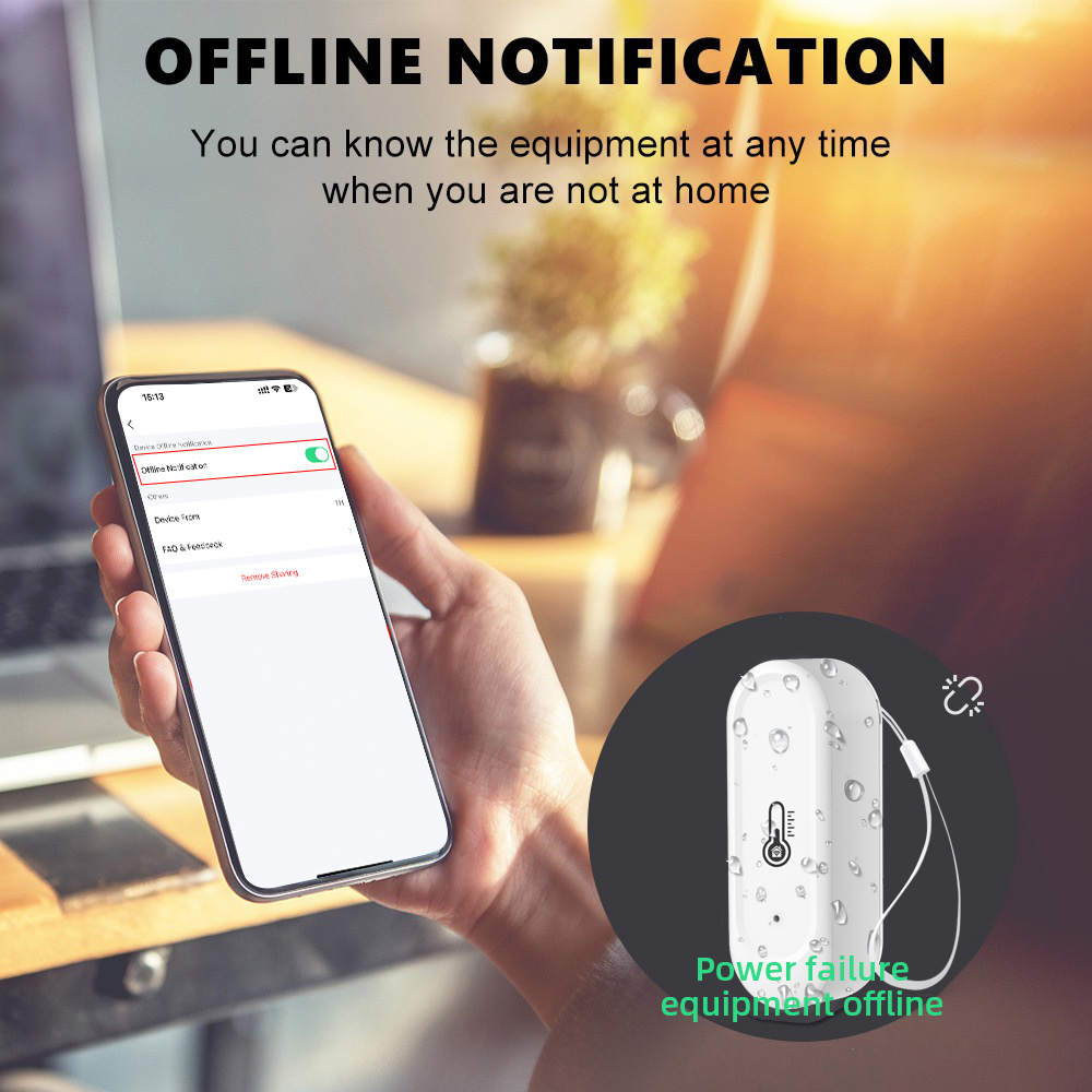 Smart Home Setup - Waterdichte temperatuur- en vochtigheidssensoren IP65 Outdoor/Indoor