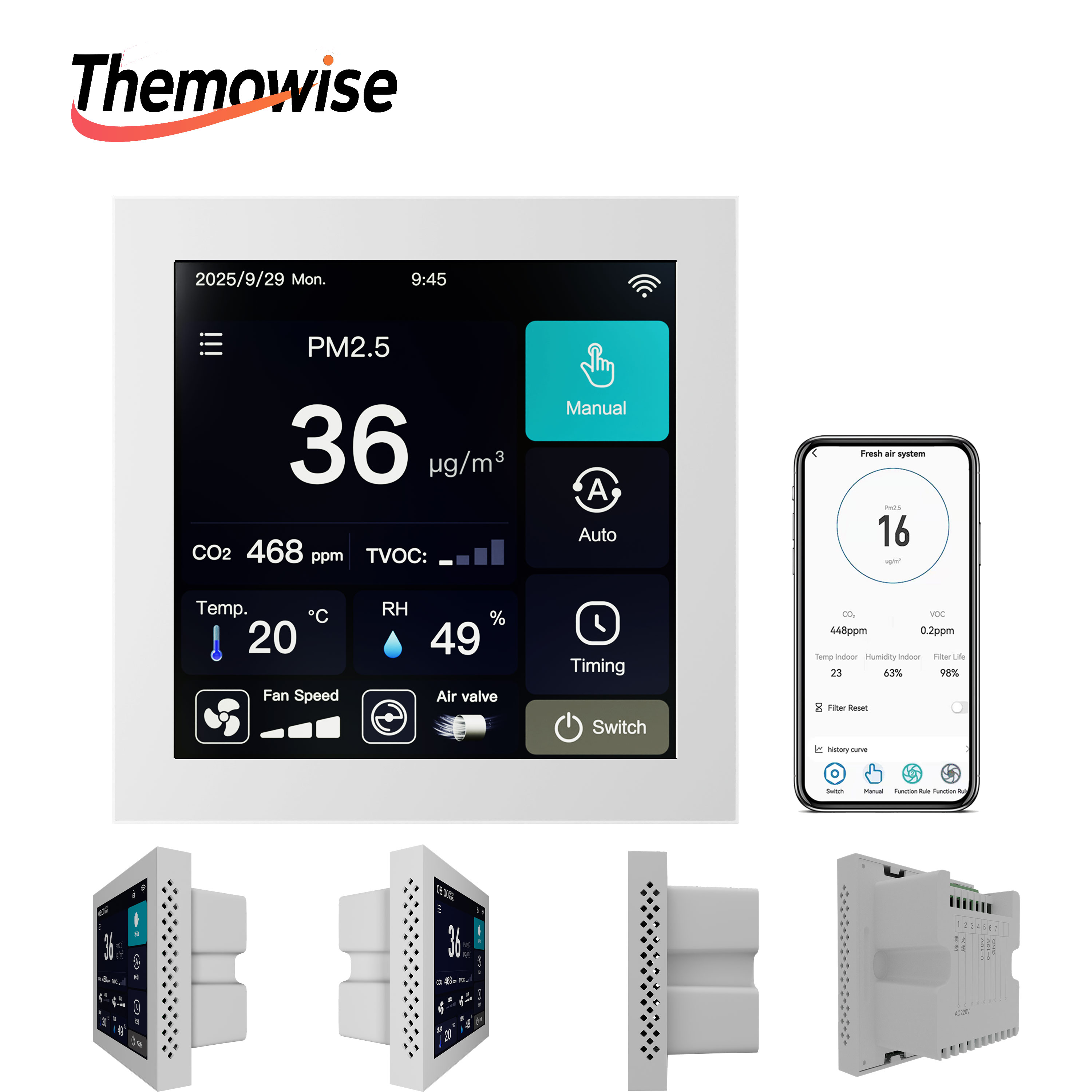WIFI Home Smart Air Quality Ma - Smart Home Ventilation System recensie en prijs