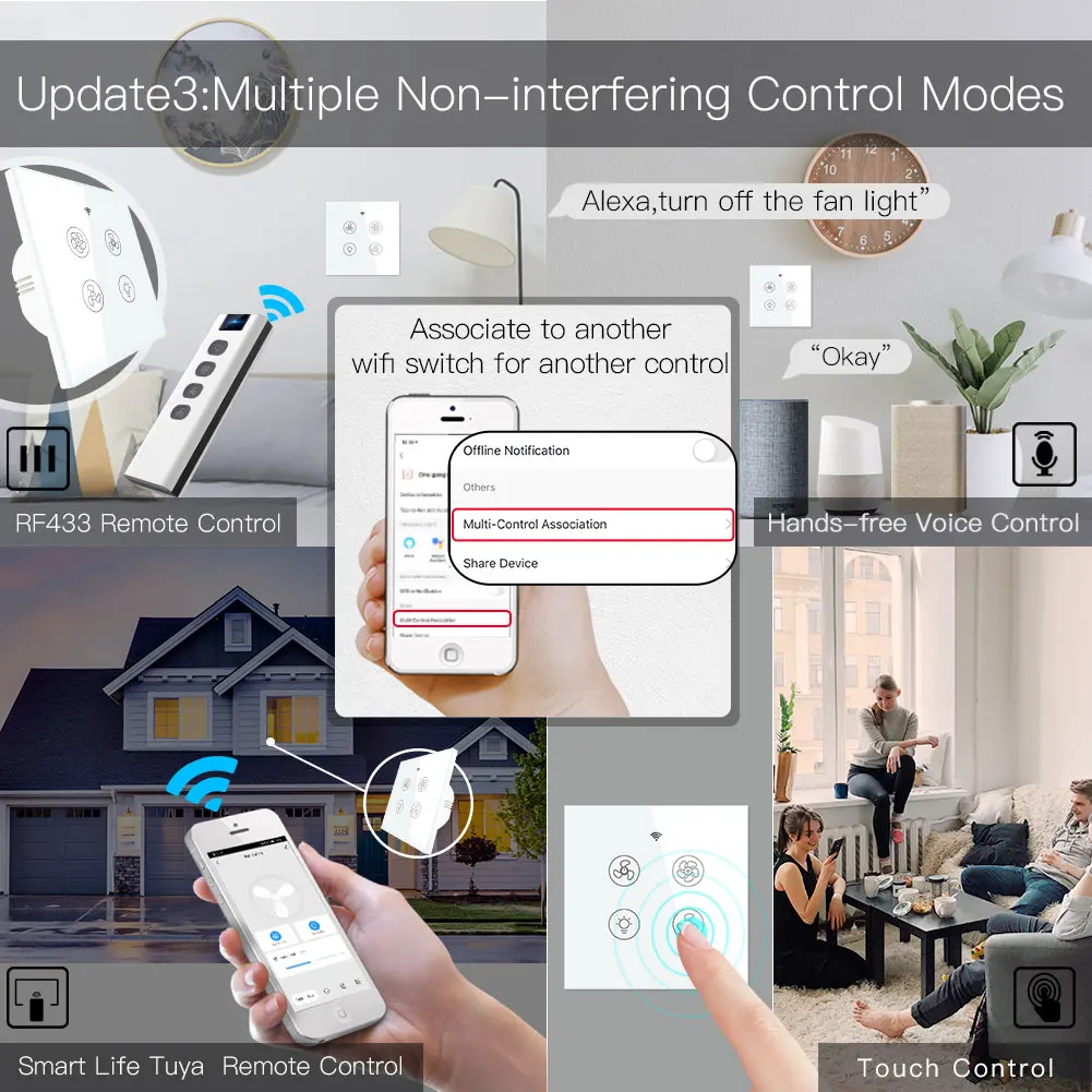 Nieuwe Wifi Rf Smart Plafond V - Smart Home Ventilation System recensie en prijs