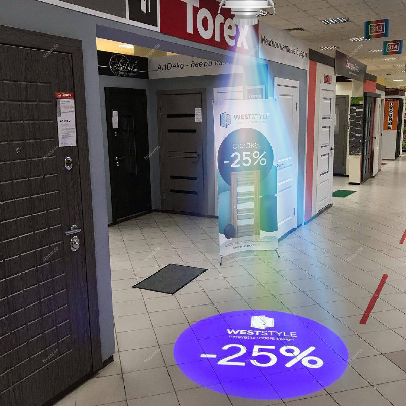 HD LED-projectorlamp met ingeb - Smart Home Logo recensie en prijs