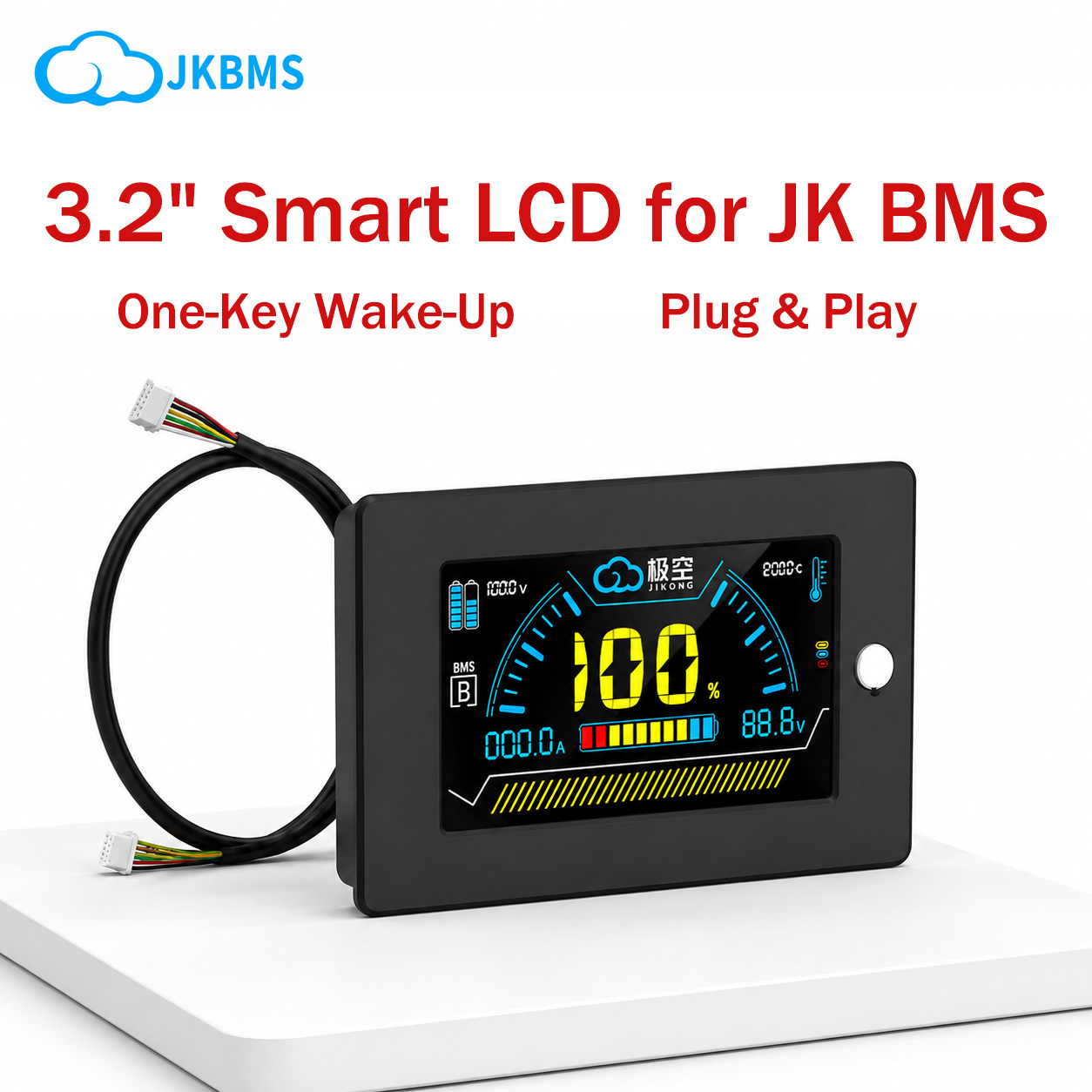 JIKONG JK BMS LCD-scherm 3,2