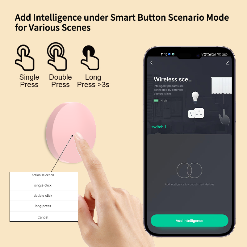 ZigBee Smart Wireless Button S - Smart Home Setup recensie en prijs