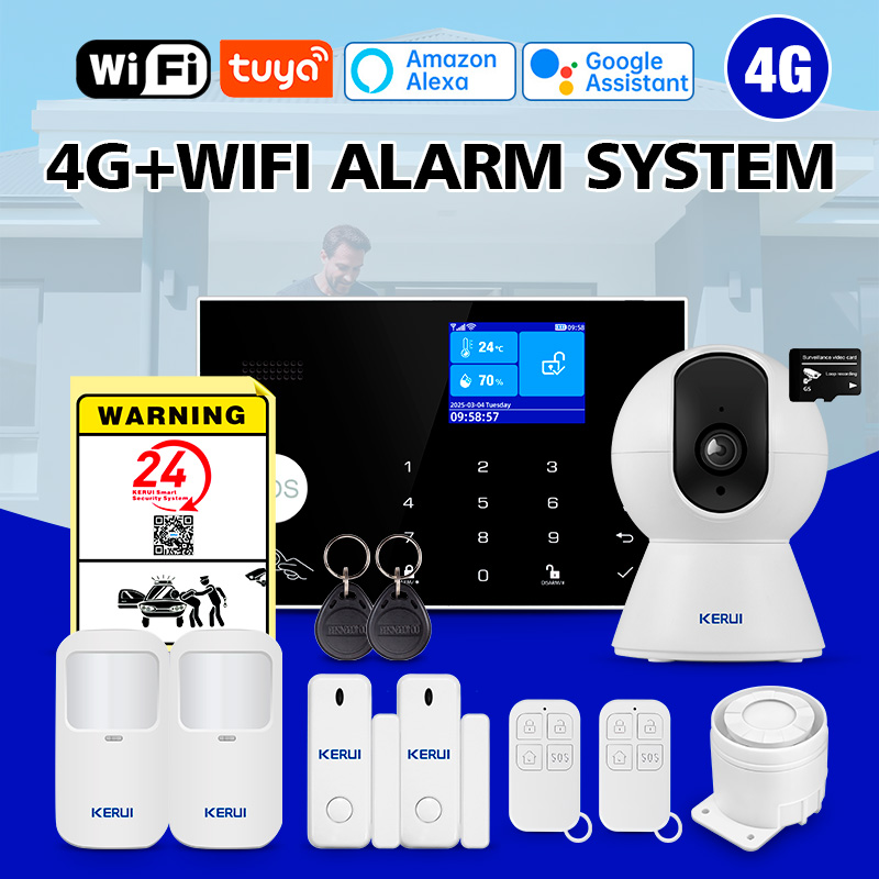 KERUI WiFi + 4G Thuisalarm met - Smart Home Keyboard recensie en prijs