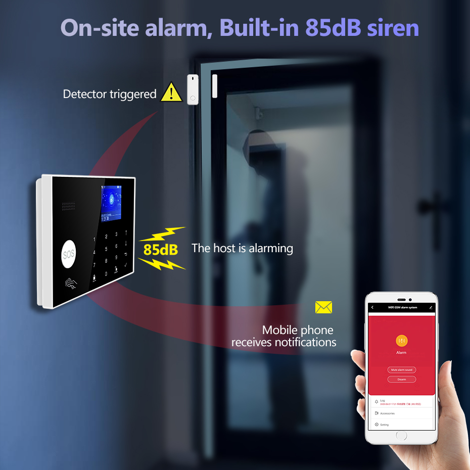 KERUI WiFi + 4G Thuisalarm met - Smart Home Keyboard recensie en prijs