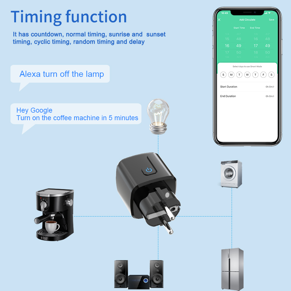 Tuya Smart Socket WiFi-afstand - Smart Energy Monitor recensie en prijs