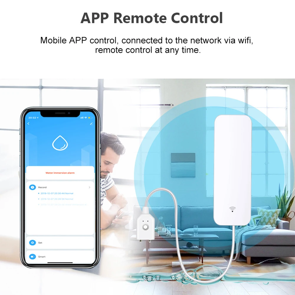 Tuya WiFi Zigbee Watersensor S - Smart Home Setup recensie en prijs