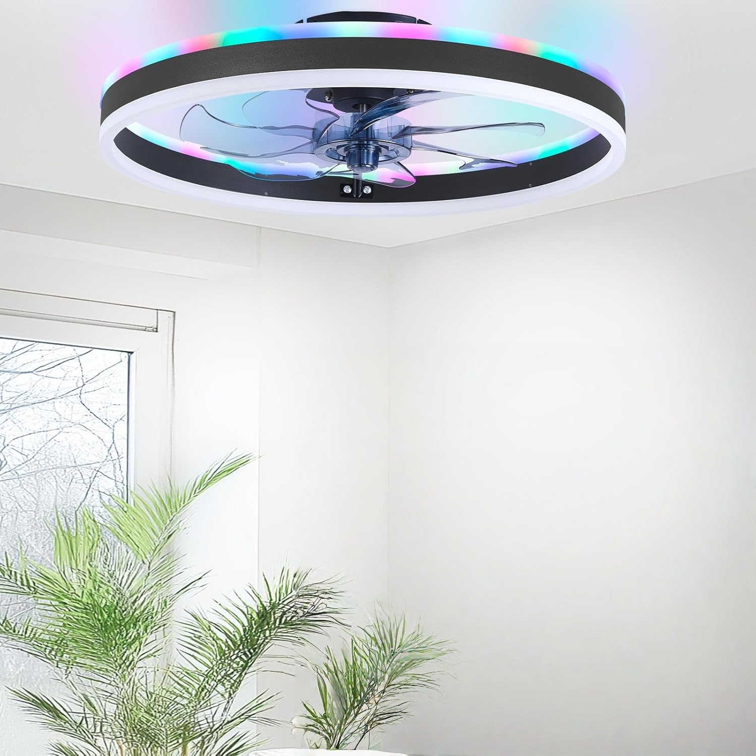 RGB slimme plafondventilatorla - Smart Home Ventilation System recensie en prijs