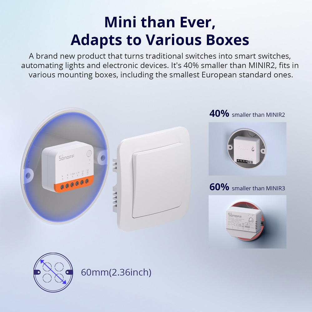 Sonoff Mini R4 Extreme Wifi Sm - Smart Home Setup recensie en prijs